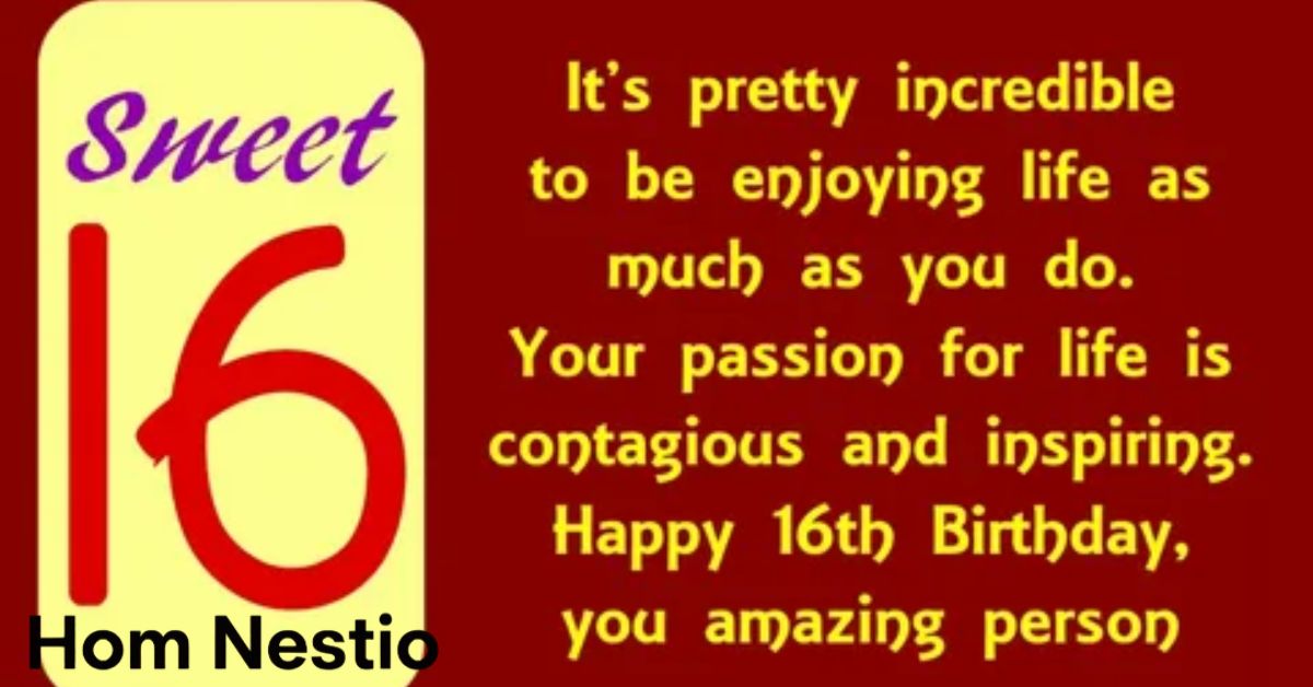 sweet 16 birthday wishes