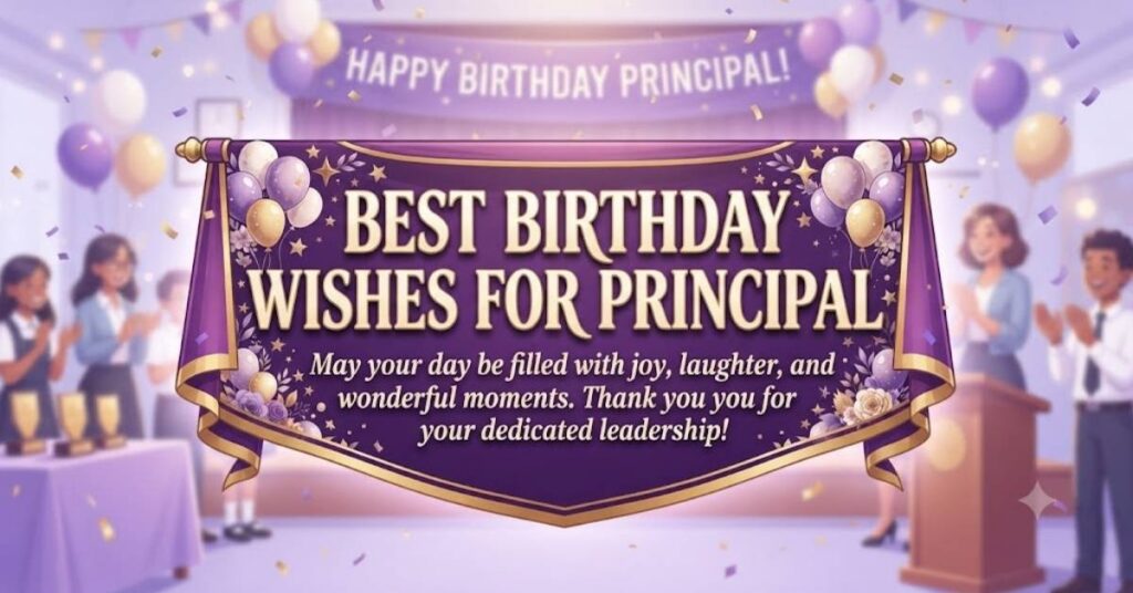Best Birthday Wishes For Principal