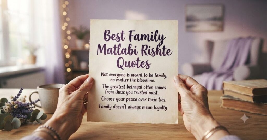 Best Family Matlabi Rishte Quotes