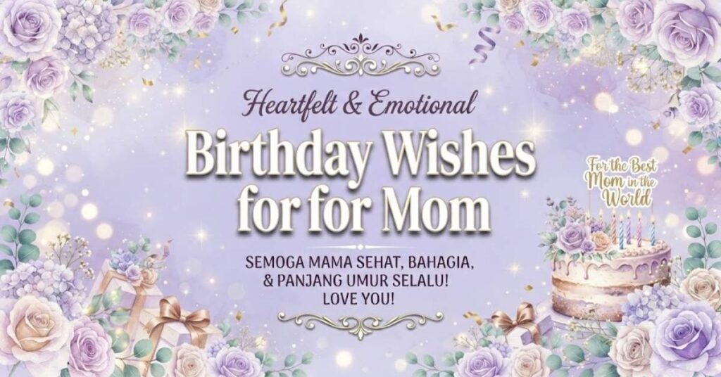 Heartfelt & Emotional Birthday Wishes for Mom