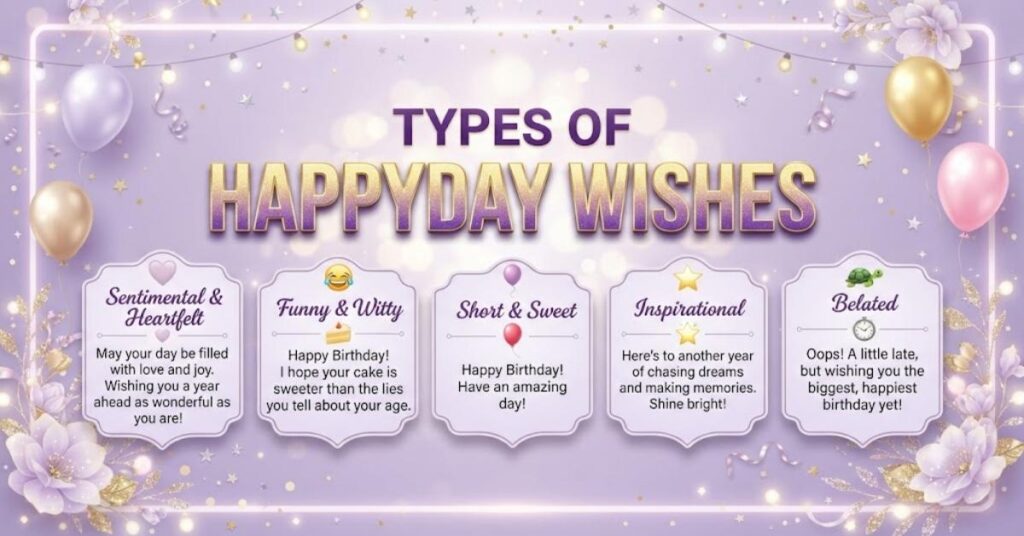 Types of Happy Birthday Wishes