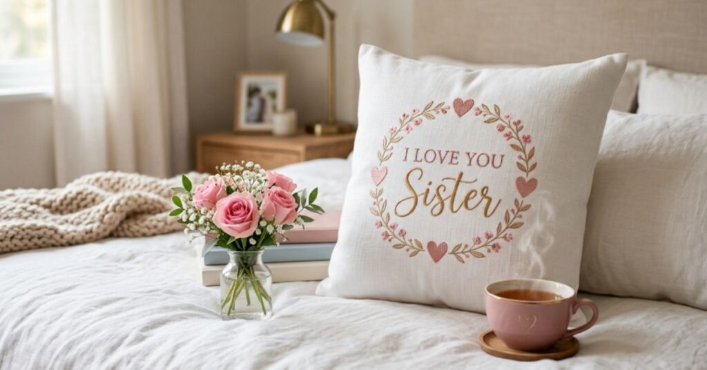 PICRAZEE "I Love You Sister" Cushion